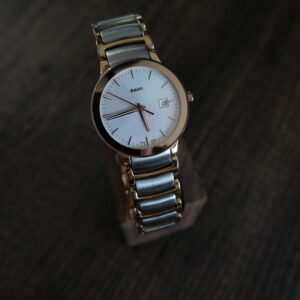 Rado centrix 28 mm or / argent pour femme