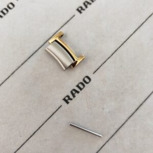 Rado maillon centrix 15 mm or / argent