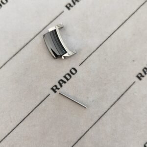 Rado maillon centrix 15 mm argent / noir