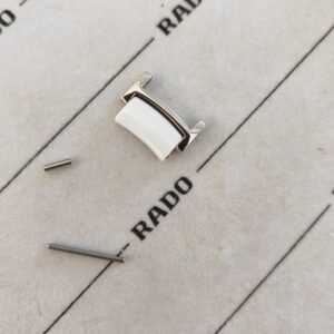 Rado maillon centrix 15 mm argent / blanc