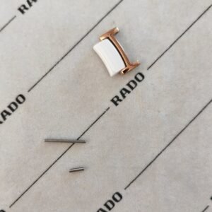 Rado maillon centrix 15 mm cuivré / blanc