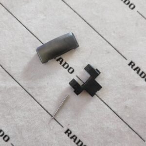 rado maillon true 21mm gris fonce brossé