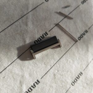 Rado maillon diastar intégral 27 mm argent /  noir