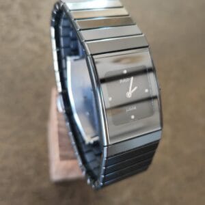 Rado diastar ceramica jubilé montre 21mm aiguilles argent