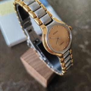 Rado Florence 153.3734.4 montre vintage 23 mm couleur or / argent full set